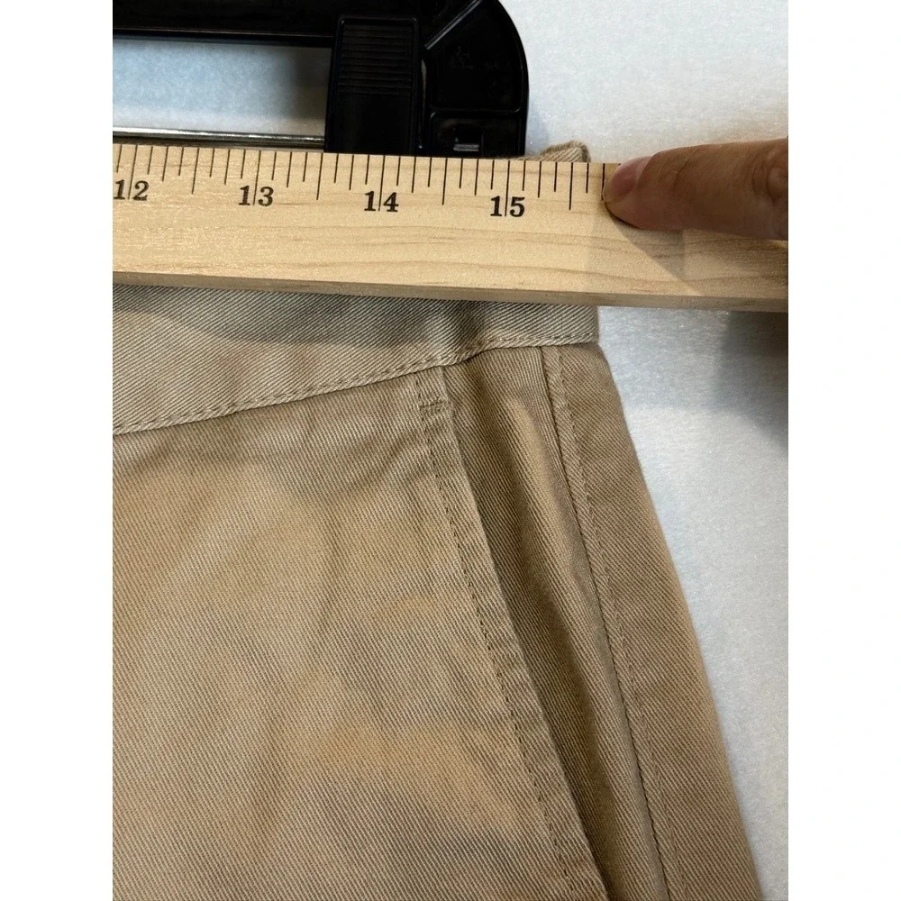 J.Crew Chino Pants Mens 30x30 Khaki Flex Slim Fit Flat Front J1081